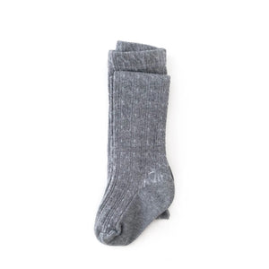 Little Stocking Co. Gray Cable Knit Tights