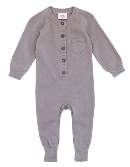 Knit Coveralls- Grey